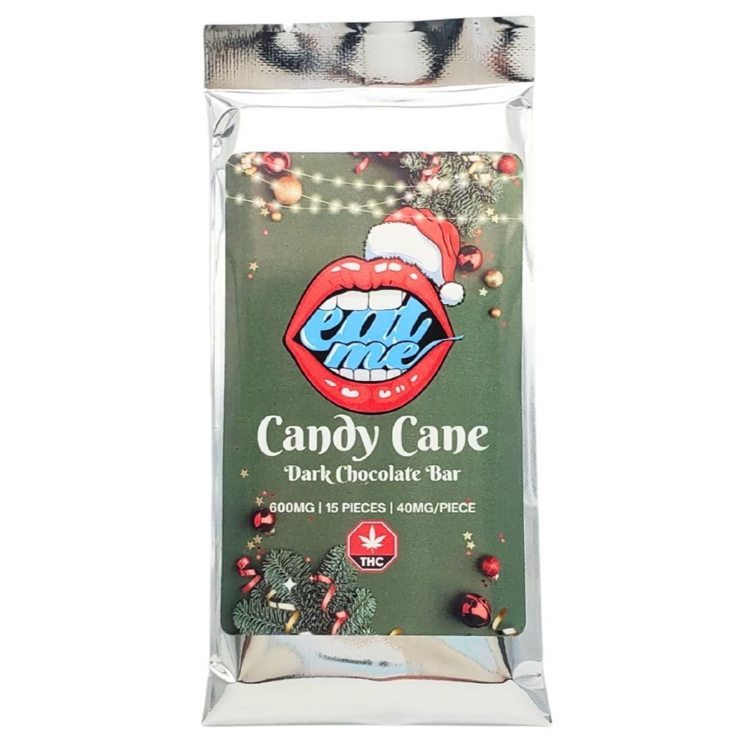 Candy Cane THC Bar – Dark Chocolate