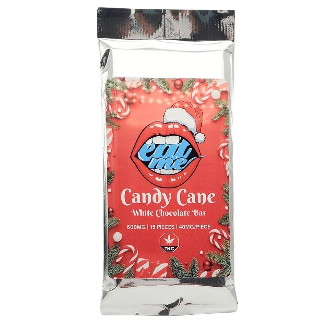 Candy Cane THC Bar – White Chocolate