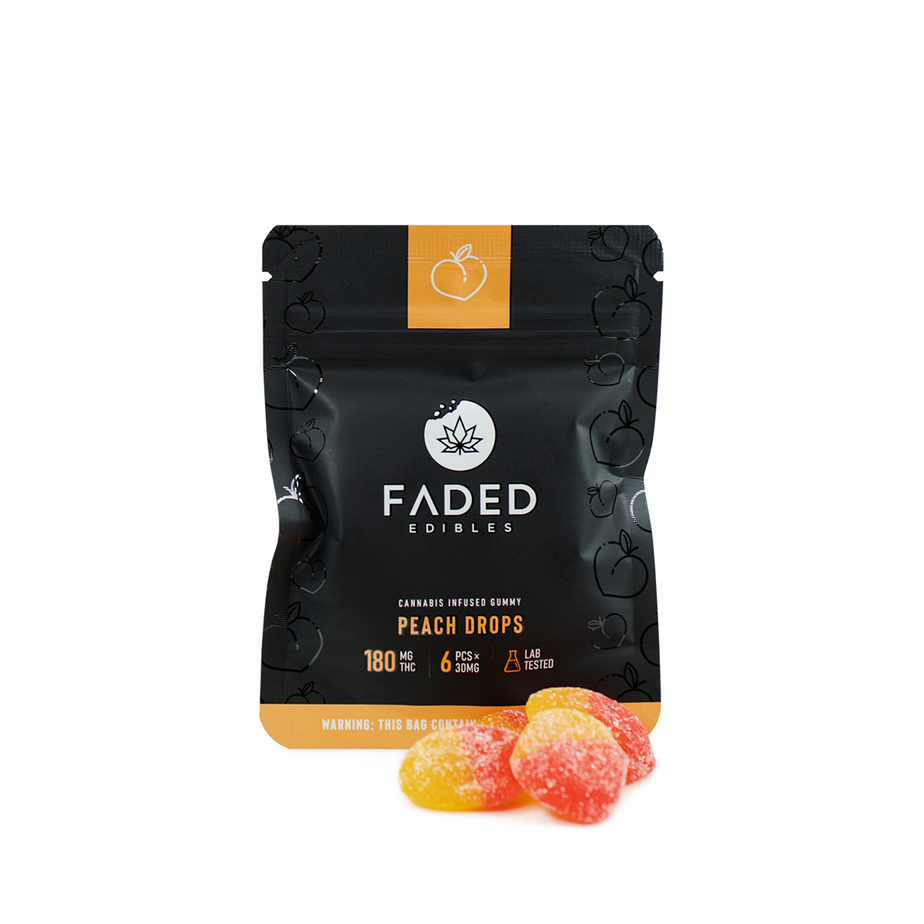Faded Edibles – Peach Drops