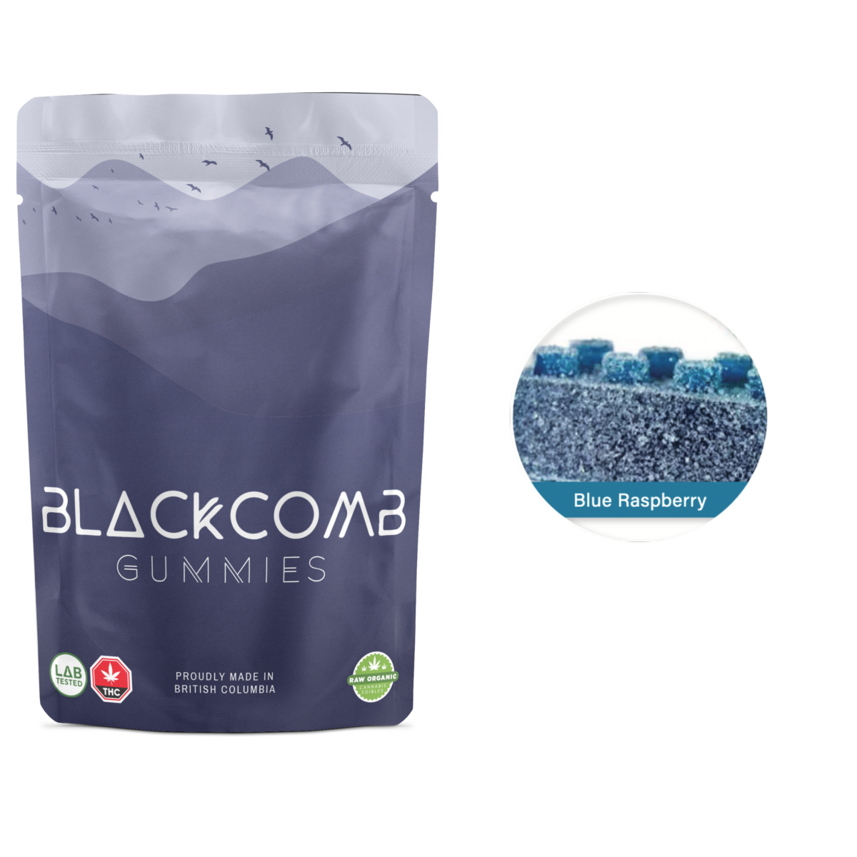 Blackcomb – Frosted Blue Raspberry Gummies